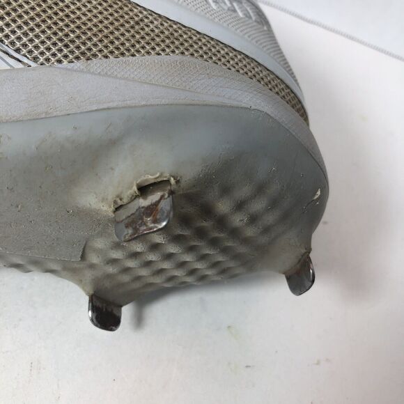 Nike Cleats Baseball Men's Size 12 Mike Trout Max Air Gray White Metal READ B4 - Picture 10 of 16